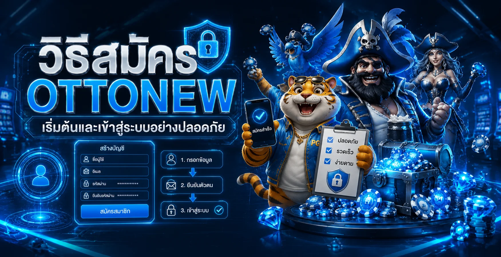 OTTONEW วิธีสมัคร เข้าสู่ระบบ และเริ่มใช้งานอย่างปลอดภัย